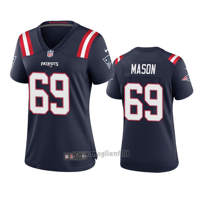 Maglia NFL Game Donna New England Patriots Shaq Mason 2020 Blu